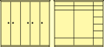 Biomöbel Schrank 5-türig