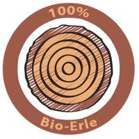 100% Bio-Erlenholz