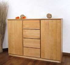 Sideboard Erle Türen Schubkästen